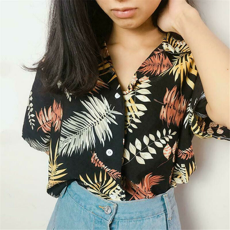 Hot Sale New Chiffon Womens Casual Blouses Top Female Hawaiian Fashion Floral Short Sleeve Shirts Ladies Summer Loose Tops
Hot Sale New Chiffon Womens Casual Blouses Top Female Hawaiian Fashion Floral Short Sleeve Shirts Ladies Summer Loose Tops
