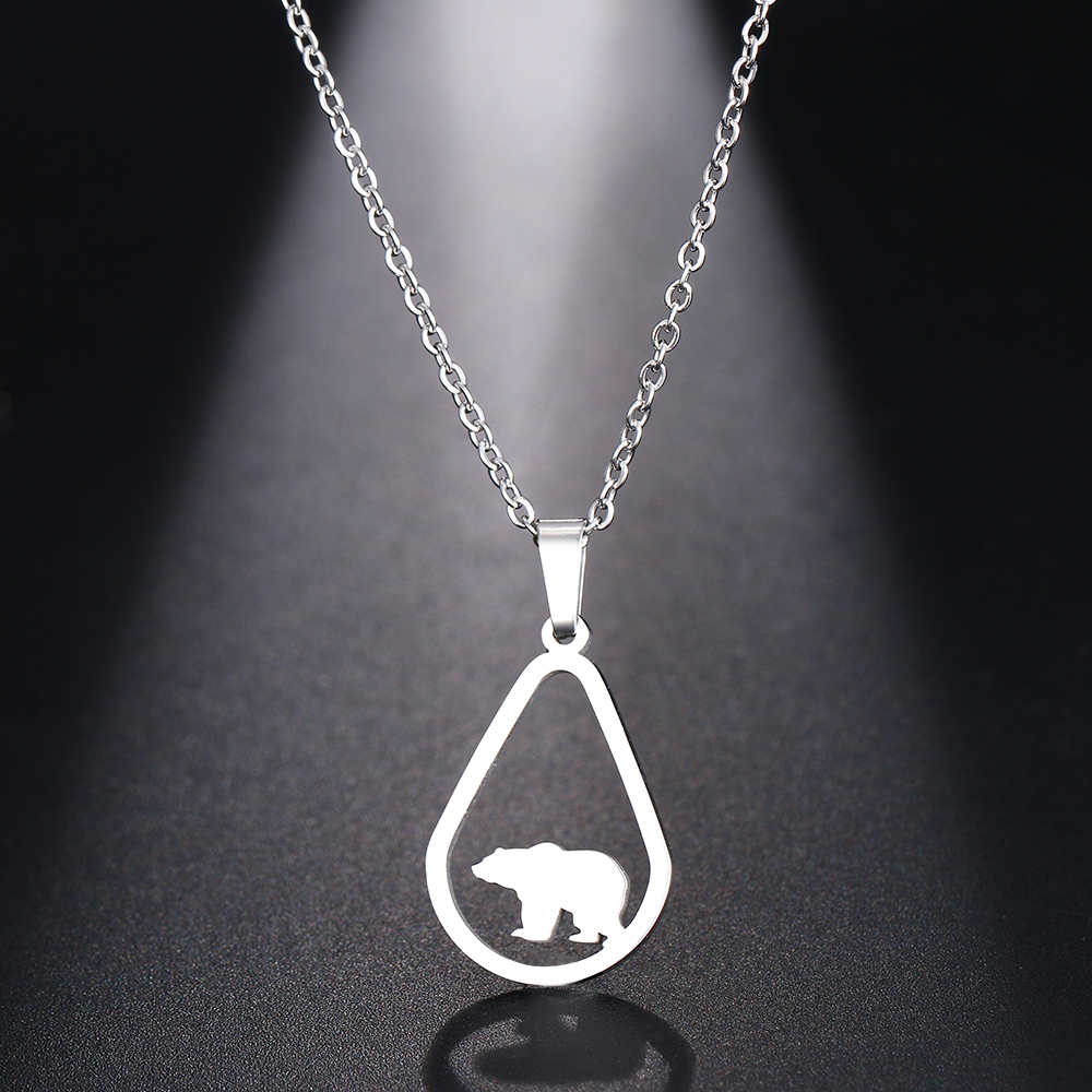 New Brand High-quality Stainless Steel Necklace For Women Man Bear Choker Pendant Necklace Engagement Jewelry Female Bridal For Women
New Brand High-quality Stainless Steel Necklace For Women Man Bear Choker Pendant Necklace Engagement Jewelry Female Bridal For Women