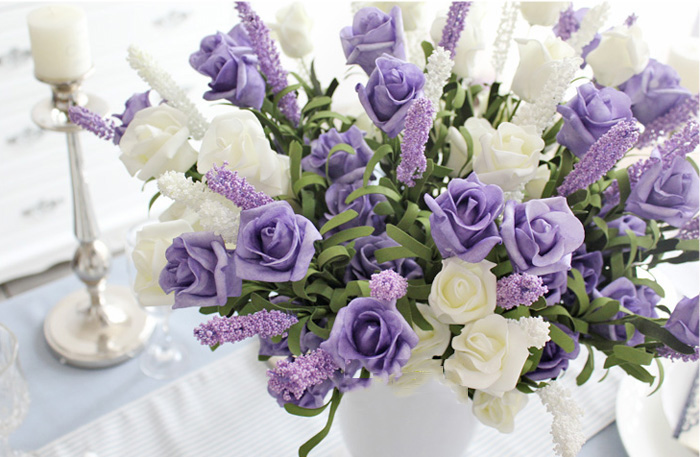 Artificial Flowers Peony Bead Lavender Rose Bridal 9 Heads Rose Bouquet Party Flower Arrangement, White
Artificial Flowers Peony Bead Lavender Rose Bridal 9 Heads Rose Bouquet Party Flower Arrangement, White