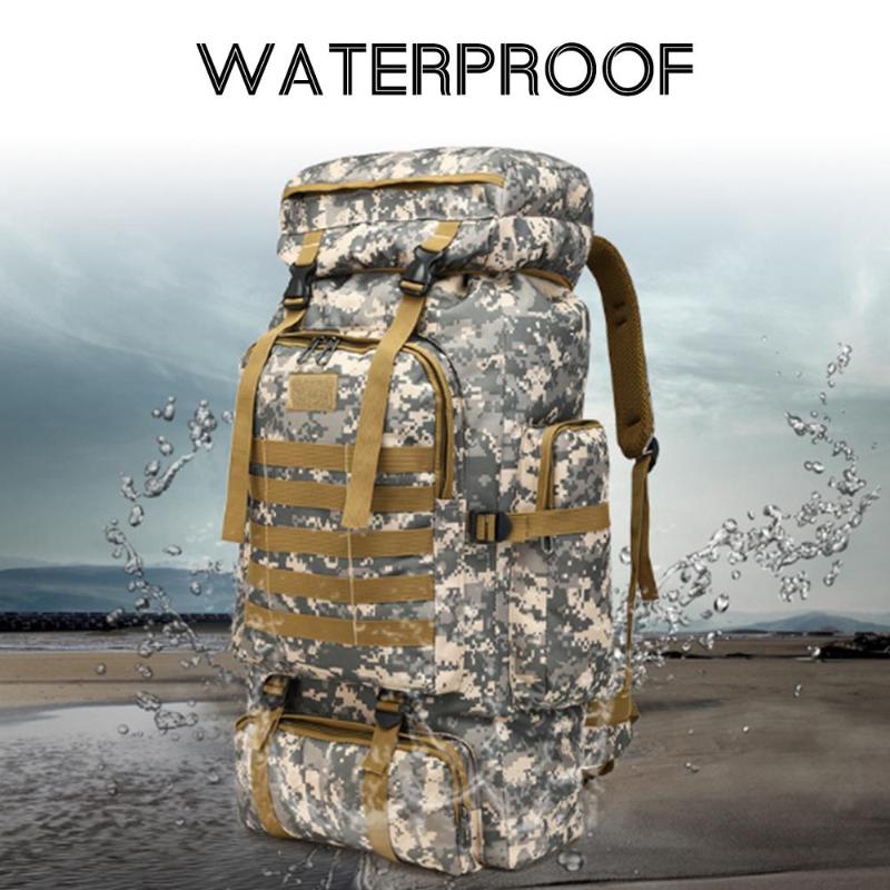 Backpack Practical Durable 80L Oxford Cloth Picnic High Capacity Rucksack Knapsack Field Survival Accessorie Outdoors, Black
Backpack Practical Durable 80L Oxford Cloth Picnic High Capacity Rucksack Knapsack Field Survival Accessorie Outdoors, Black