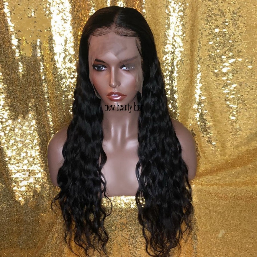 Big hair Loose Wave Wig 200% Lace Front Wigs synthetic For black Women Brazilian 13x4 Glueless Lace Frontal Wig with baby hair