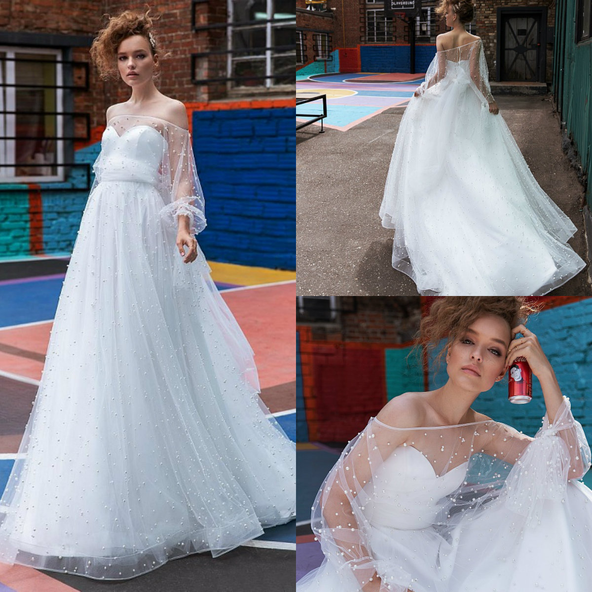 2020 Milla Nova Bohemia Wedding Dresses A Line Off Shoulder Tulle Pearls Beach Bridal Gowns Sweep Train Long Sleeve Wedding Dress Boho, Green
2020 Milla Nova Bohemia Wedding Dresses A Line Off Shoulder Tulle Pearls Beach Bridal Gowns Sweep Train Long Sleeve Wedding Dress Boho, Green