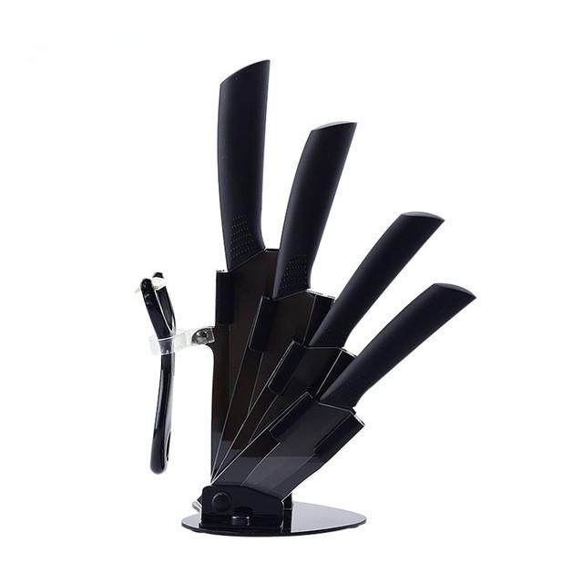 Kitchen Knives Ceramic Knives Accessories Set 3\" Paring 4\" Utility 5\" Slicing 6\" Chef Knife+Holder+Peeler Black Blade
Kitchen Knives Ceramic Knives Accessories Set 3\" Paring 4\" Utility 5\" Slicing 6\" Chef Knife+Holder+Peeler Black Blade