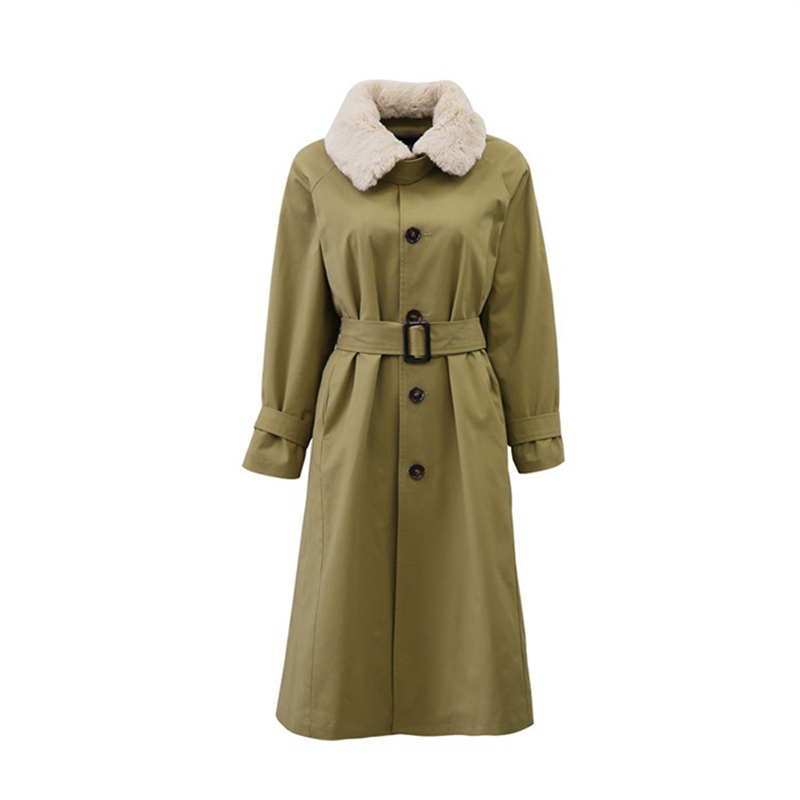Winter Cotton Plush Lapel Long Female Over The Knee Cotton Clothing Waist Thick Coat Women Warm Overcoat, Black 
Winter Cotton Plush Lapel Long Female Over The Knee Cotton Clothing Waist Thick Coat Women Warm Overcoat, Black