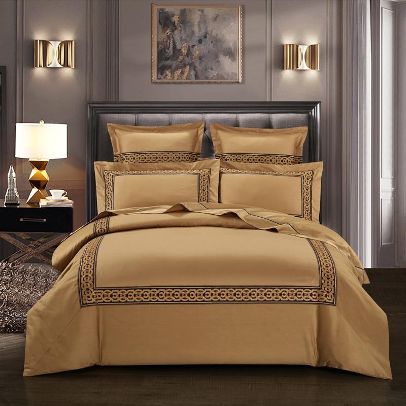 Chic Home Embroidery White Grey Gold Bedding set Queen King size JPs Egyptian Cotton Comforter Cover Bed sheet Set Pillow shams, Color 1
Chic Home Embroidery White Grey Gold Bedding set Queen King size JPs Egyptian Cotton Comforter Cover Bed sheet Set Pillow shams, Color 1