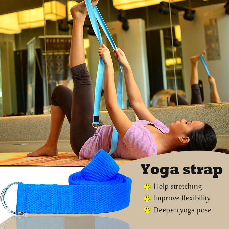 Yoga Block and Strap Set Pilates Blocks Sets High Density EVA Yoga Block Brick with Yogi Strap Belt Stretch 3PC Yoga Block Set T191029