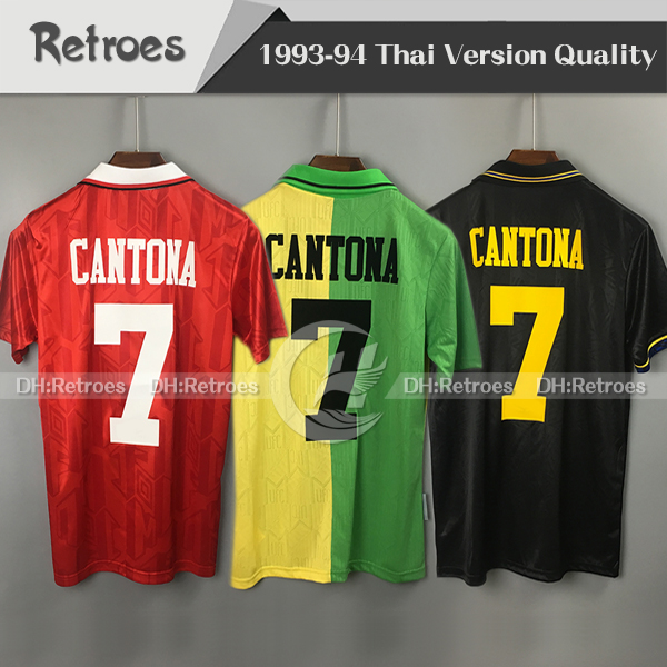 93 94 Retro Soccer Jersey 1993 1994 Retro Soccer jersey #7 cantona Football Shirt Giggs Classic Home Red Away Green third Football shirt, 92 94
93 94 Retro Soccer Jersey 1993 1994 Retro Soccer jersey #7 cantona Football Shirt Giggs Classic Home Red Away Green third Football shirt, 92 94