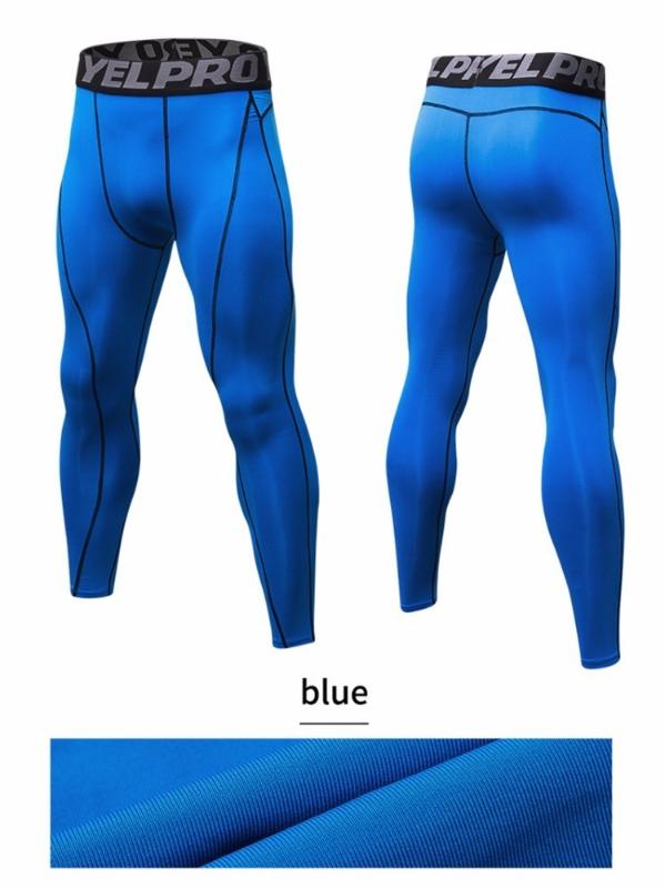Men Compression Pants Leggings Gym Fitness Quick Dry Stretch Tights Breathable Bodybuilding Sweatpants Workout Trousers Leggins