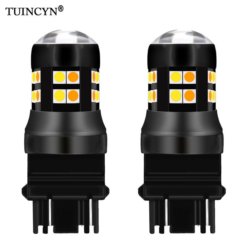 TUINCYN 2pcs Dual Color T25 3157 Led Bulbs For Cars Switchback Amber/White Led Double Contact Turn Signal Lights With DRL, As pic
TUINCYN 2pcs Dual Color T25 3157 Led Bulbs For Cars Switchback Amber/White Led Double Contact Turn Signal Lights With DRL, As pic