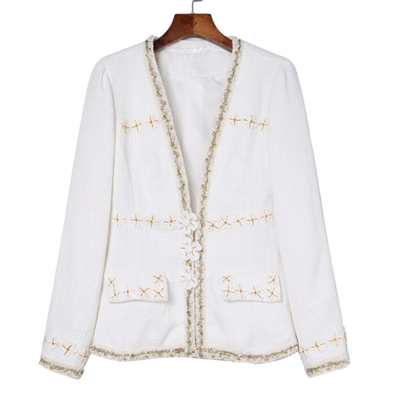 TOP QUALITY Newest Runway 2020 Baroque Designer Jacket Women' V-Neck Patchwork Tweed Diamonds Beaded Jacket blazer, As pic
TOP QUALITY Newest Runway 2020 Baroque Designer Jacket Women' V-Neck Patchwork Tweed Diamonds Beaded Jacket blazer, As pic