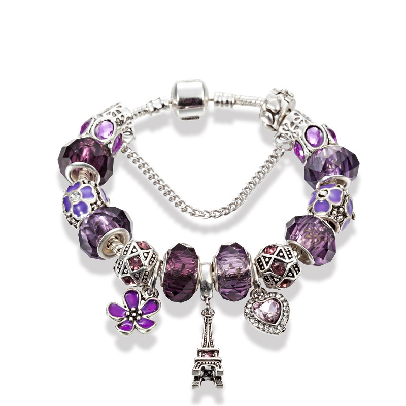 New Tower Flower Pendant Bracelet for Pandora Silver-plated Luxury Designer DIY Crystal Beaded Bracelet Women's Birthday Gift with Box
New Tower Flower Pendant Bracelet for Pandora Silver-plated Luxury Designer DIY Crystal Beaded Bracelet Women's Birthday Gift with Box