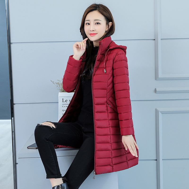 2019 Hot autumn winter jacket women hooded slim ultra light coat long down-cotton padded female parka 10djh54, Black
2019 Hot autumn winter jacket women hooded slim ultra light coat long down-cotton padded female parka 10djh54, Black