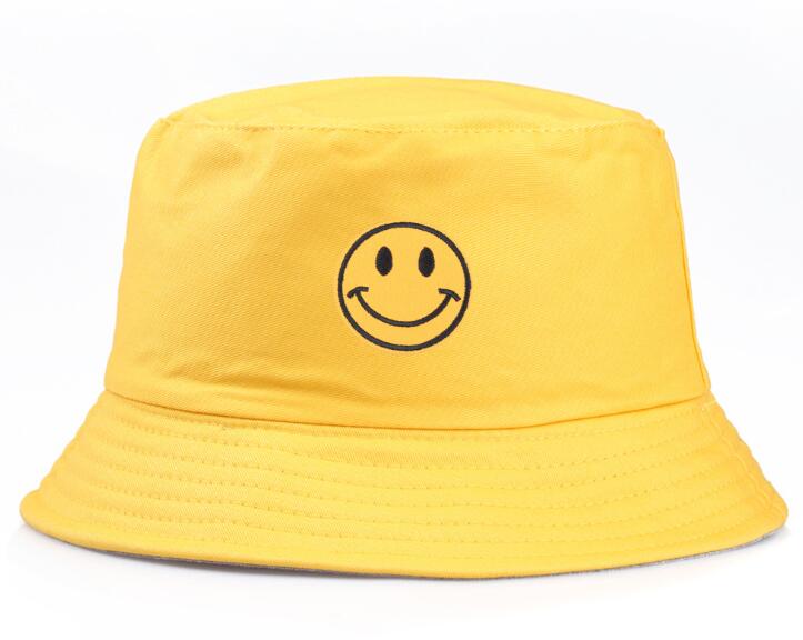New arrival Yellow smiley embroidered fisherman hat men and women couple shopping basin hat spring and summer sun Cap, Blue;gray
New arrival Yellow smiley embroidered fisherman hat men and women couple shopping basin hat spring and summer sun Cap, Blue;gray