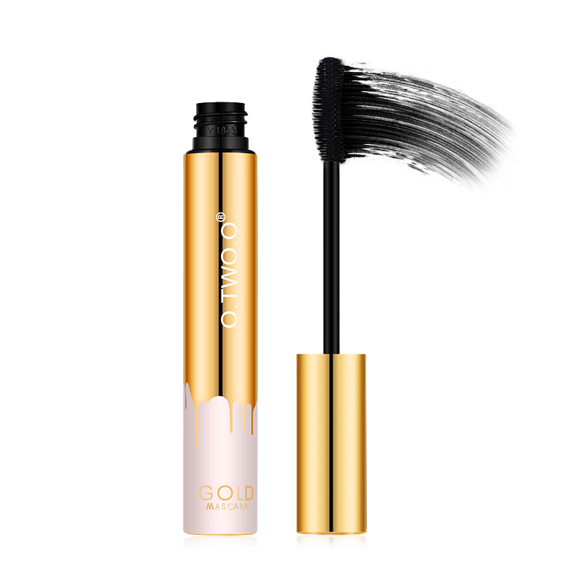 Mascara O.TWO.O Lengthening Black Lash Eyelash Extension Eye Lashes Brush Makeup Long-wearing Gold Color