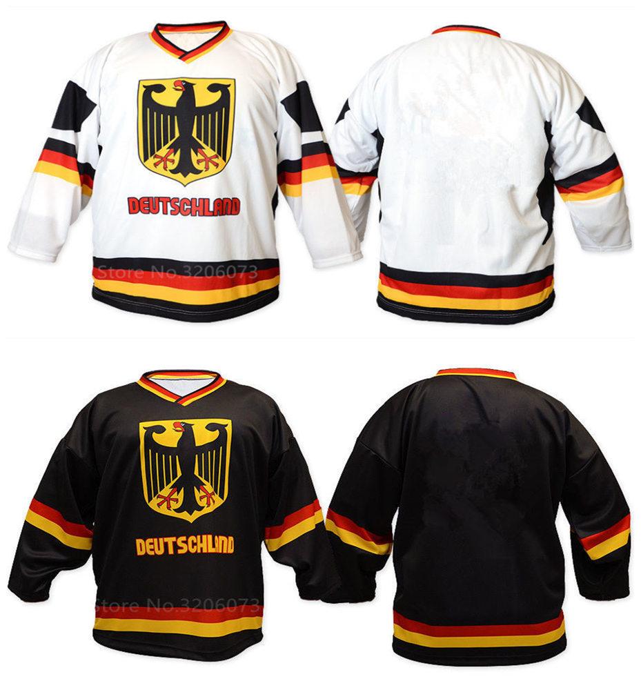 custom Team Germany Deutschland White Black Retro Ice Hockey Jersey Men's Stitched Custom Number Name Jerseys, Black;red
custom Team Germany Deutschland White Black Retro Ice Hockey Jersey Men's Stitched Custom Number Name Jerseys, Black;red