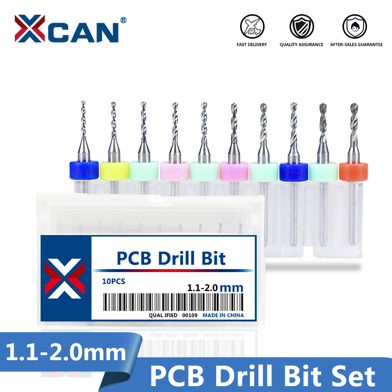XCAN PCB Print Circuit Bord Drill Bit 10pcs 1.1-2.0mm Tungsten Carbide PCB Micro Drill Bit
XCAN PCB Print Circuit Bord Drill Bit 10pcs 1.1-2.0mm Tungsten Carbide PCB Micro Drill Bit