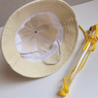 2020 Child Fisherman Hat with Mask Children Protective Cap Splash Proof Face Protection Hat Baby Children Sunhat New