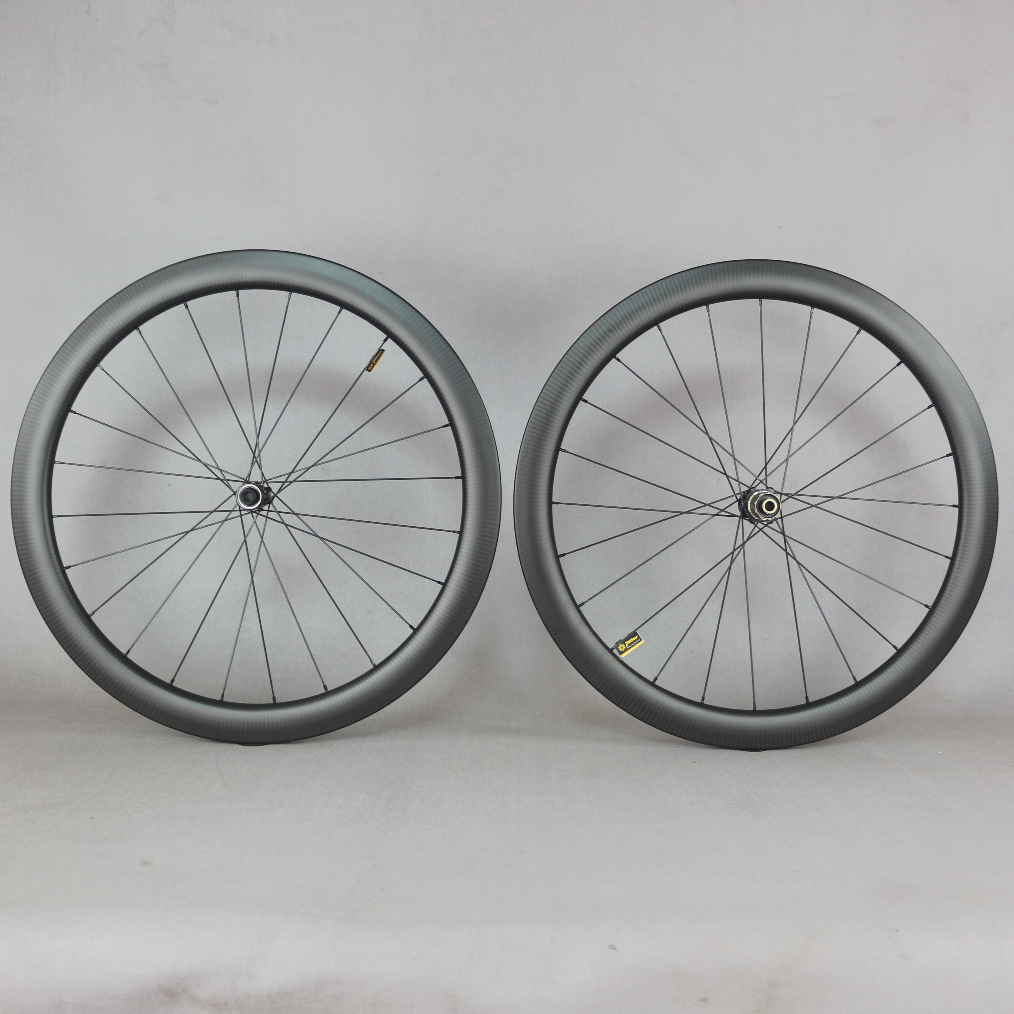 

New carbon disc Cyclocross wheels Gravel Bike wheelset pillar 1423 spoke novate D411 D412 Hubs 6 bolt or Center Lock