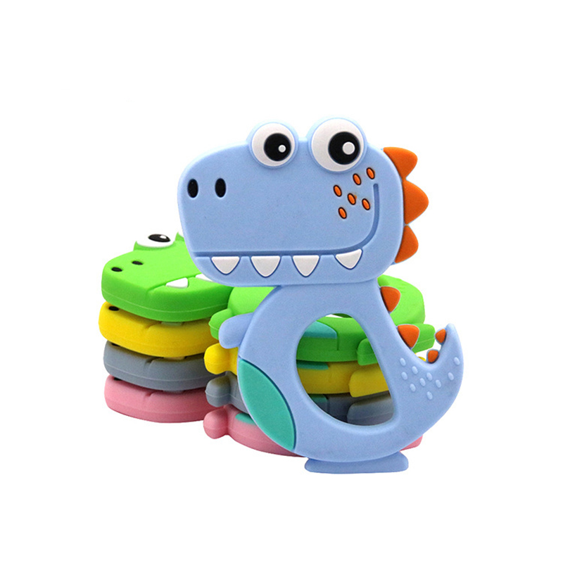 Cartoon Silicone Baby Teethers BPA Free Animal Dinosaur Infant DIY Ring Teether Toddler Silicone Chew Charms Kids Teething Toys
Cartoon Silicone Baby Teethers BPA Free Animal Dinosaur Infant DIY Ring Teether Toddler Silicone Chew Charms Kids Teething Toys