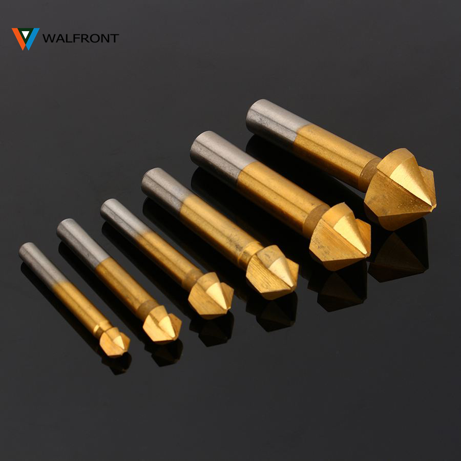 Freeshipping 6Pcs Round shank 3 Flute HSS Hard Metal Chamfer Chamfering End Mill Cutter Countersink Drill Bit Milling Cutting Tool
Freeshipping 6Pcs Round shank 3 Flute HSS Hard Metal Chamfer Chamfering End Mill Cutter Countersink Drill Bit Milling Cutting Tool