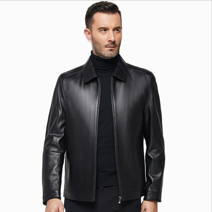 2019 New sheepskin Motor Bike jacket middle age men Spring Autumn Genuine leather Coat Fashionable Father Clothing Black Coffee, 1902 black
2019 New sheepskin Motor Bike jacket middle age men Spring Autumn Genuine leather Coat Fashionable Father Clothing Black Coffee, 1902 black