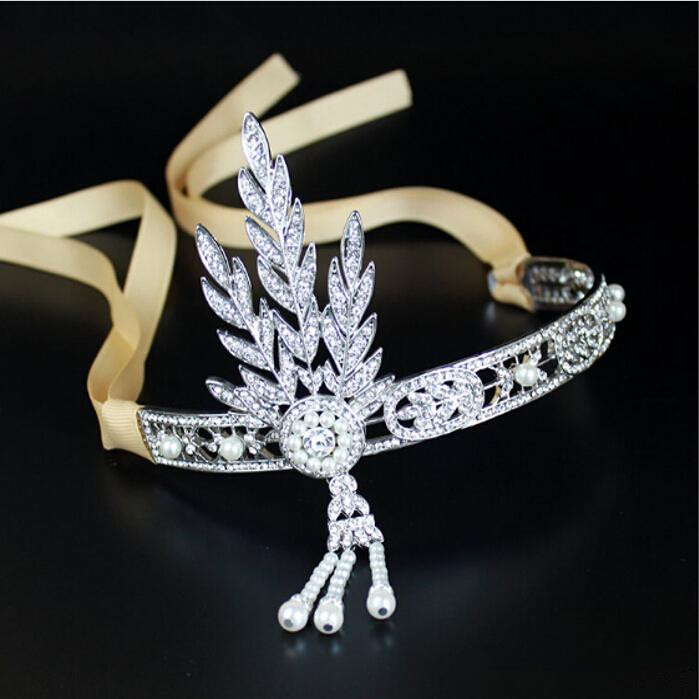 vintage Original Edition Gatsby Headpiece Wedding Bridal Hair Accessories Bride Headband Tiaras Jewelry Free Shipping