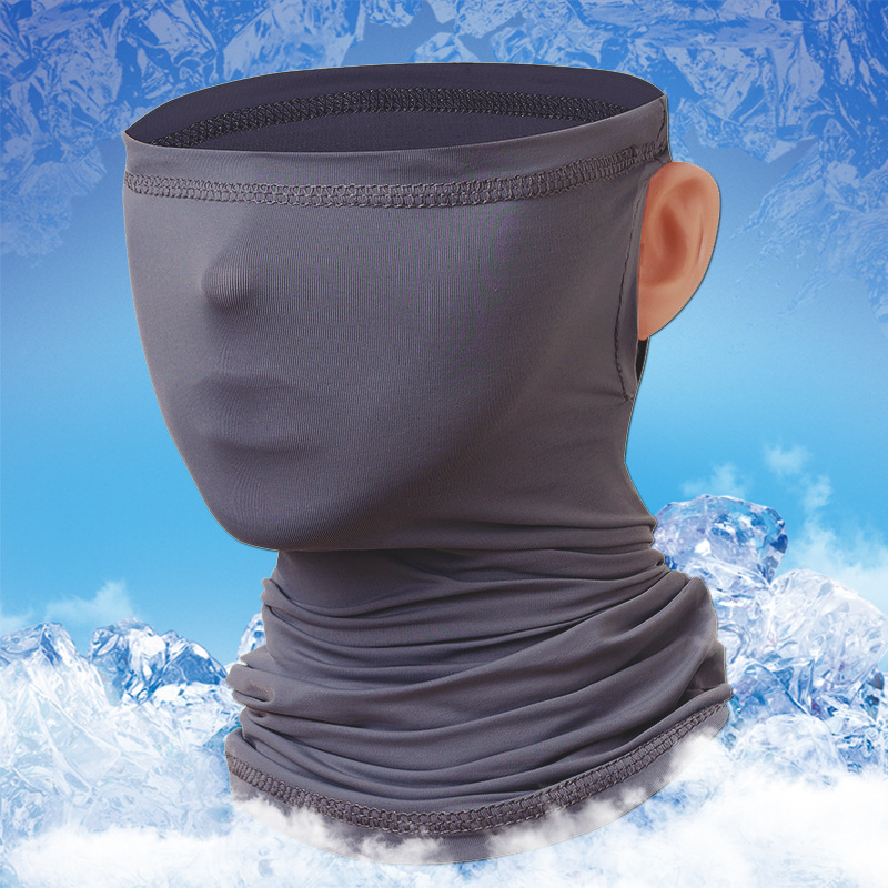Landscape Painting Outdoor Scarf Mask Men And Women Riding Outdoors Breathable Magic Ice Silk Headscarf Mask Windproof Masks