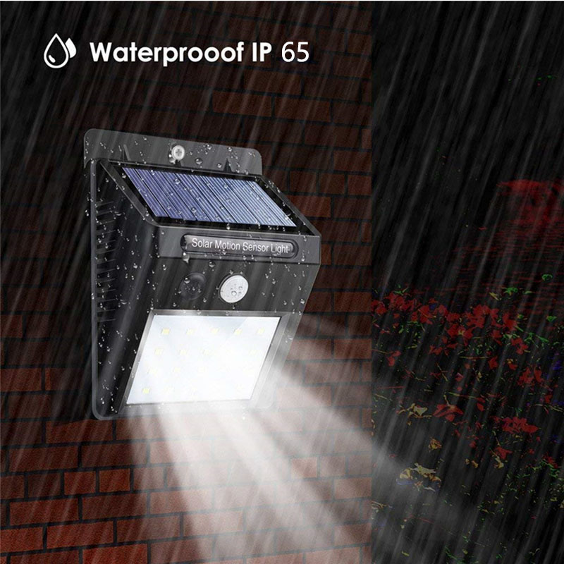 Solar Lamp Motion Sensor Wall Light 20Led 30Led Outdoor Security Lights Wireless for Garden Patio Yard Deck Garage Fence