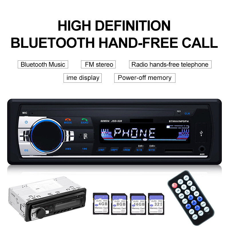 Bluetooth Autoradio Car Stereo Radio FM Aux Input Receiver MP3 Multimedia Player Car Multimedia Player Bluetooth Autoradio Hot
Bluetooth Autoradio Car Stereo Radio FM Aux Input Receiver MP3 Multimedia Player Car Multimedia Player Bluetooth Autoradio Hot