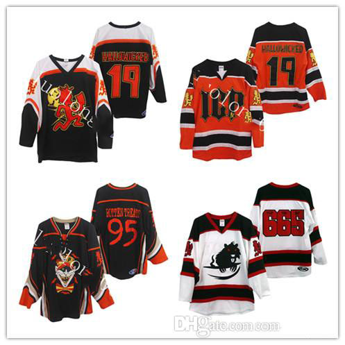 custom jersey 5XL 6XL Insane Clown Posse 95 ROTTON TREATS HALLOWICKED Hallo-Hatchet Flip The Rat Hockey Jersey Embroidery Stitched Customize, As show
custom jersey 5XL 6XL Insane Clown Posse 95 ROTTON TREATS HALLOWICKED Hallo-Hatchet Flip The Rat Hockey Jersey Embroidery Stitched Customize, As show