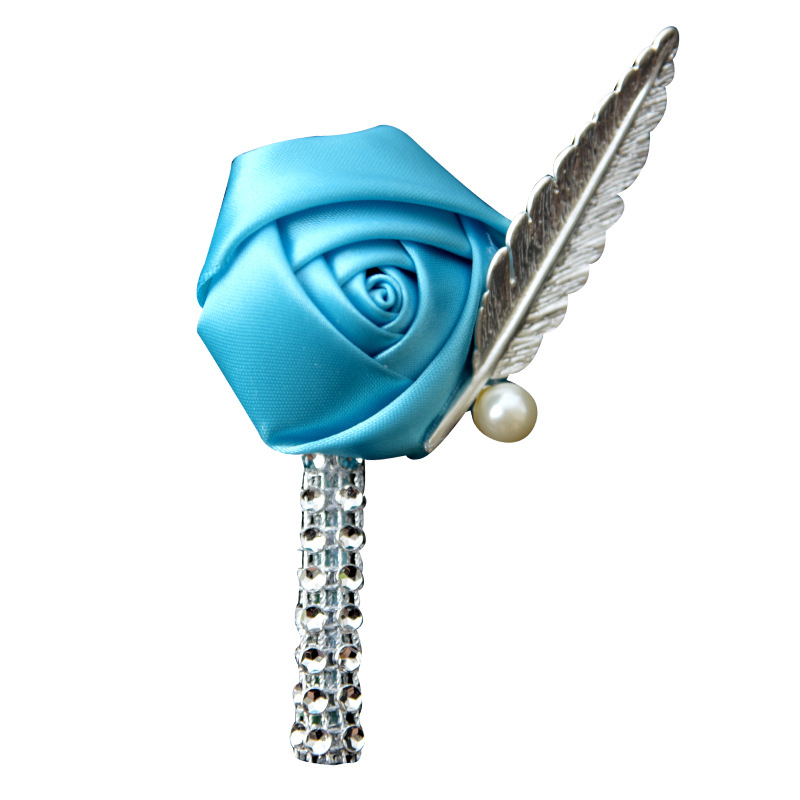 2019 New 20 Colors Flower Lapel Pin Mens Wedding Boutonniere Handmade Wedding Brooch Boutonniere Buttonhole Grooms Boutonnieres nique Design