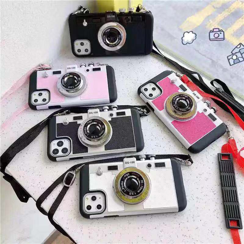 Luxury 3D Retro Metal Camera Phone Case Back Cover For Apple iPhone 11 Pro X XR XS MAX 7 8 Plus Soft TPU Case With Lanyard
Luxury 3D Retro Metal Camera Phone Case Back Cover For Apple iPhone 11 Pro X XR XS MAX 7 8 Plus Soft TPU Case With Lanyard