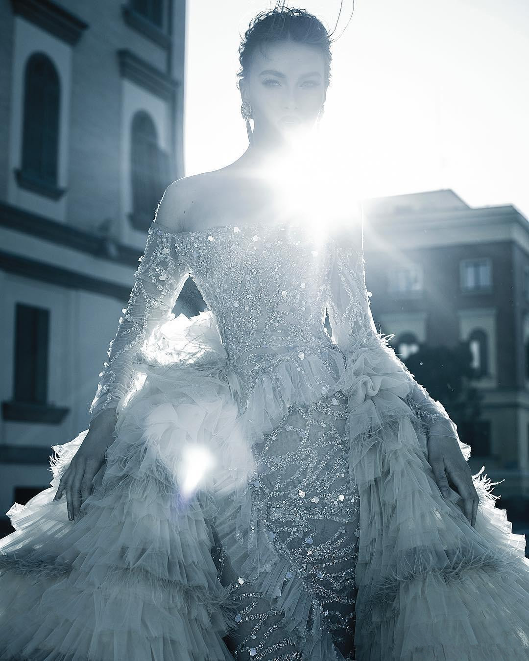 Luxury Champagne Mermaid Wedding Dresses with Detachable Train Lace Sequined Overskirt Vintage Wedding Gowns Off Shoulder vestido de novia