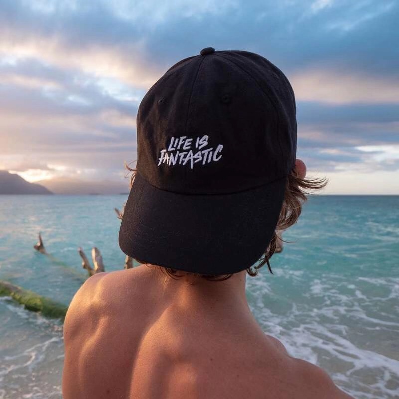 life is fantastic 2020 New Cotton Mens Hat Youth Letter Print Unisex Women Men Hats Baseball Cap Snapback Casual Caps