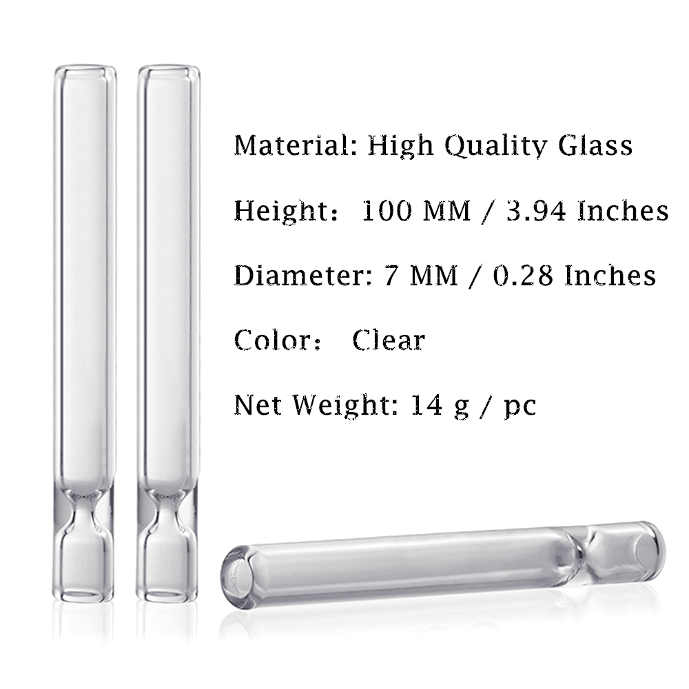 New Glass One Hitter Tobacco Smoking Herb Pipe 100MM Smoking One Hitter Standard Glass Taster Bat Pipes Hose Cigarette Holder Dugout Pipe
New Glass One Hitter Tobacco Smoking Herb Pipe 100MM Smoking One Hitter Standard Glass Taster Bat Pipes Hose Cigarette Holder Dugout Pipe