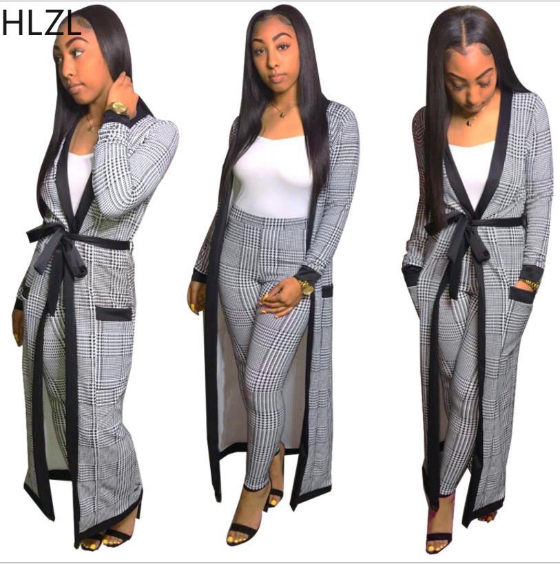 2019 Elegant African Suits for Women Grey Houndstooth Long Cardigan Coat with Belt and Long Pants Trousers Africa Sets Woman
2019 Elegant African Suits for Women Grey Houndstooth Long Cardigan Coat with Belt and Long Pants Trousers Africa Sets Woman