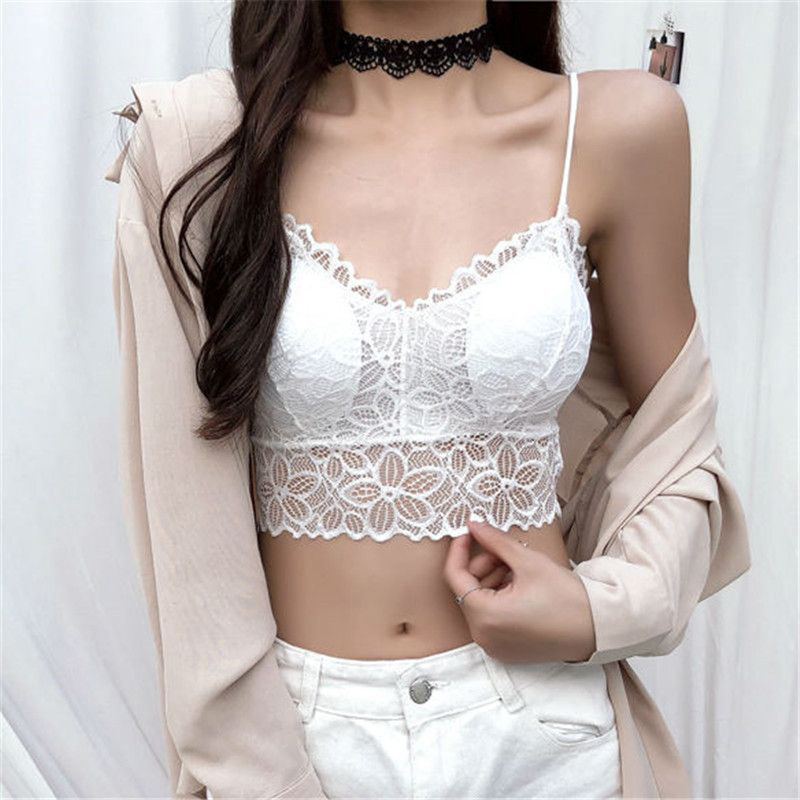 Sexy Floral Bralette Padded Push Up Lace Bras For Women Sexy Vest Crop Wireless Bras Corset Underwear Bra Crop Tops Brassiere, White
Sexy Floral Bralette Padded Push Up Lace Bras For Women Sexy Vest Crop Wireless Bras Corset Underwear Bra Crop Tops Brassiere, White