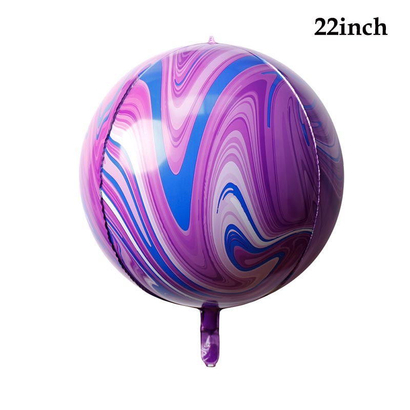 22 Inch 4D Agate Balloons Painting Marble Ball Colorful Cloud Latex Balloon Wedding Xmas Decor Baby Shower Birthday Party Globos