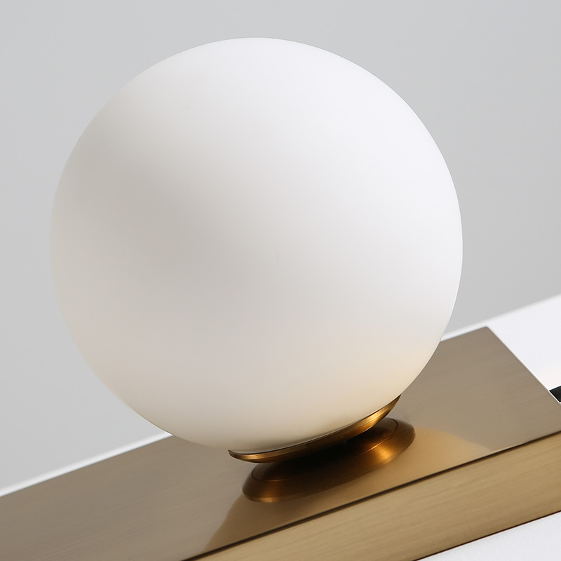 Desk lamp LED Table Lights E14 creative White glass lampshade simple light office personality decoration