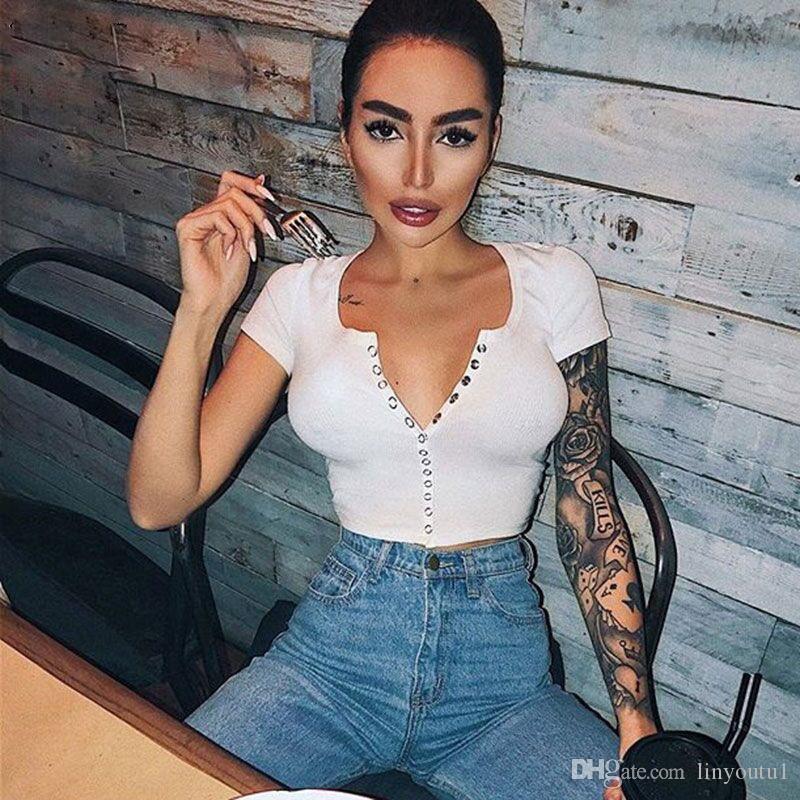 2020 Moda Sexy Mulheres de Manga Curta Top Colheita Botão Colete Halter Casual Branco Tops Camisa Blusa Curta, White
2020 Moda Sexy Mulheres de Manga Curta Top Colheita Botão Colete Halter Casual Branco Tops Camisa Blusa Curta, White