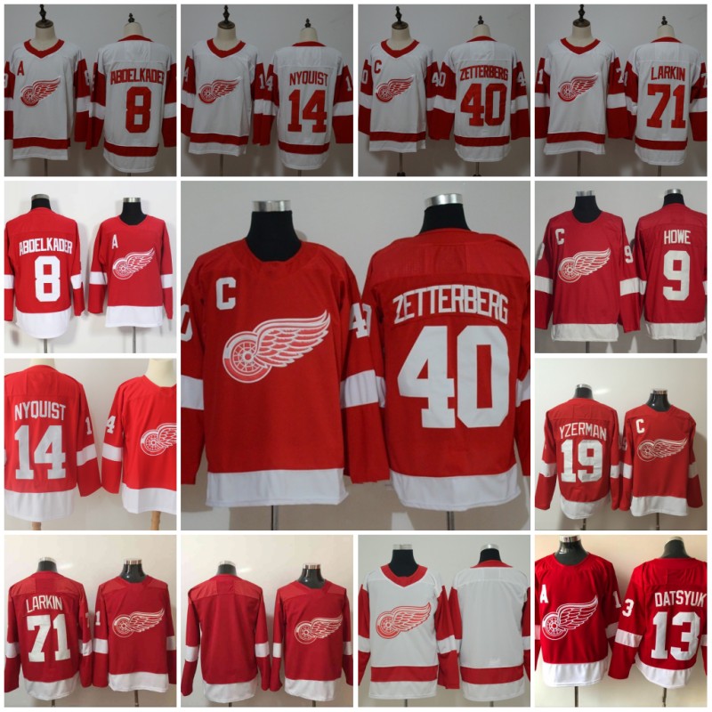 Detroit Red Wings Jerseys Hockey 13 Pavel Datsyuk 40 Henrik Zetterberg 8 Justin Abdelkader 19 Steve Yzerman 71 Larkin 91 Sergei Fedorov, Black;red
Detroit Red Wings Jerseys Hockey 13 Pavel Datsyuk 40 Henrik Zetterberg 8 Justin Abdelkader 19 Steve Yzerman 71 Larkin 91 Sergei Fedorov, Black;red