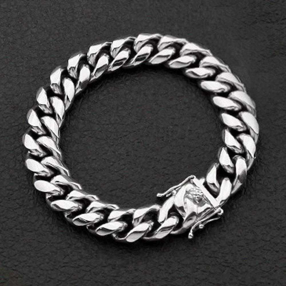8 10 12 14 23 Stainless Steel Cuban Chain Dragon Clasp Bracelets bracelet Men Women Fashion Gold Silver Bangles
8 10 12 14 23 Stainless Steel Cuban Chain Dragon Clasp Bracelets bracelet Men Women Fashion Gold Silver Bangles