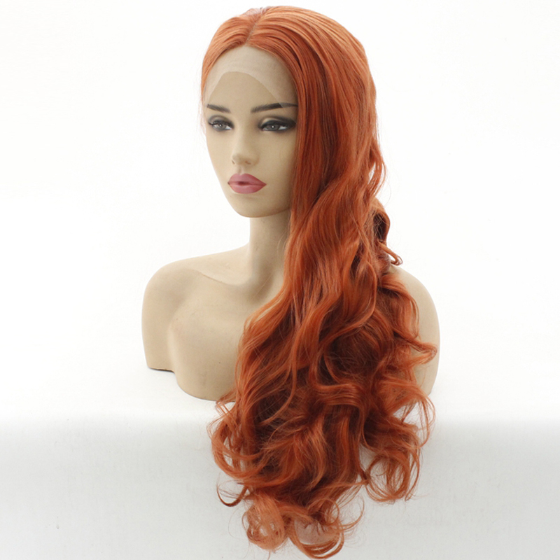 Copper Red Purple Long Natural Body Wavy Middle Parting Glueless Lace Front Wigs Heat Resistant Synthetic Hair Wig for Women, Black
Copper Red Purple Long Natural Body Wavy Middle Parting Glueless Lace Front Wigs Heat Resistant Synthetic Hair Wig for Women, Black