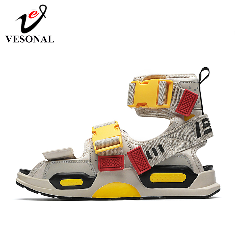 VESONAL 2020 New Summer Personality Hip Hop Shoes Men Sandals For Male High Top Sandalias Sandal Slides Rome street Rock, Beige
VESONAL 2020 New Summer Personality Hip Hop Shoes Men Sandals For Male High Top Sandalias Sandal Slides Rome street Rock, Beige