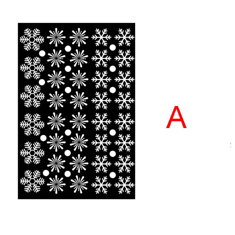 Window Glass Sticker Christmas Xmas Wall Stickers Snowflake Snow Decal New Year Merry Christmas Car Home Bedroom Party Wedding Decoration