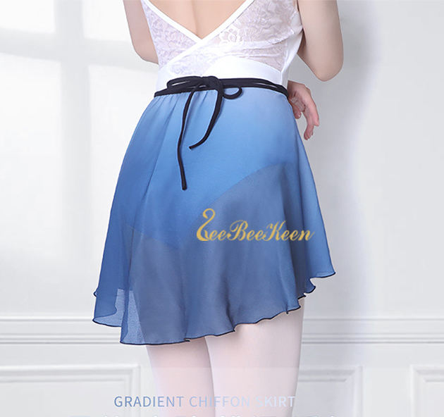Teachers Wrap skirt Ballet Dance Skirt For Adult Ballerina Chiffon Dance Yoga Practice Leotard Gradient Blue For Women
Teachers Wrap skirt Ballet Dance Skirt For Adult Ballerina Chiffon Dance Yoga Practice Leotard Gradient Blue For Women