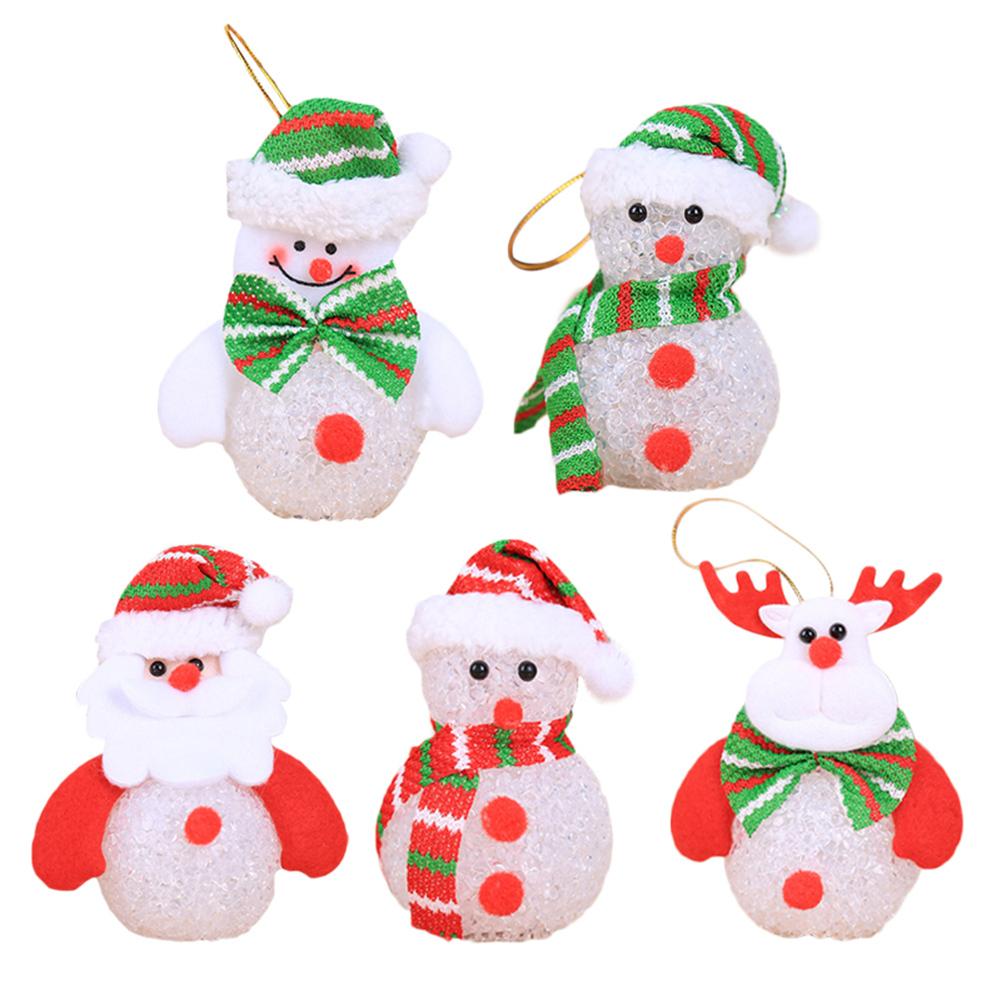 Christmas Tree Ornaments Christmas Decoration With Light-emitting Crystal Grain Snowman Snowman Night Light Pendant
Christmas Tree Ornaments Christmas Decoration With Light-emitting Crystal Grain Snowman Snowman Night Light Pendant