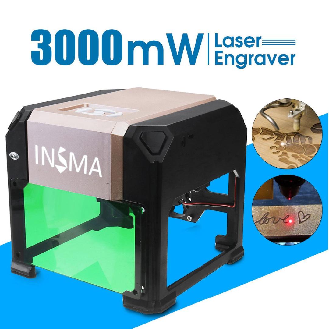 3000 mW CNC Laser Engraver DIY Mark Printer Laser Engraving Carving Machine for Home Use 80x80mm Engraving Range
3000 mW CNC Laser Engraver DIY Mark Printer Laser Engraving Carving Machine for Home Use 80x80mm Engraving Range
