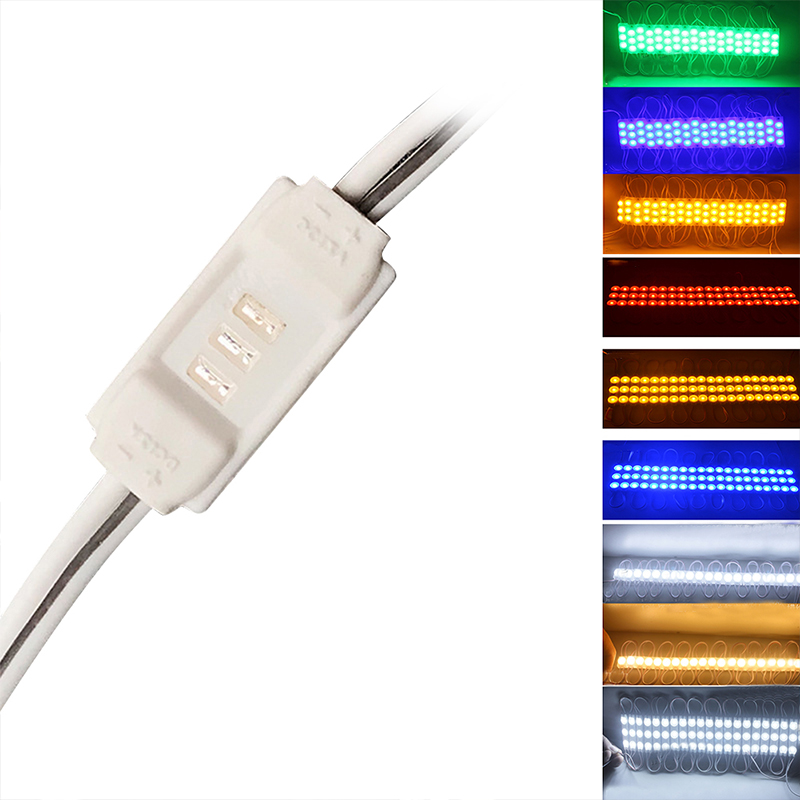 YOLU Waterproof Warm White Cold White Blue Green MD 3 LED Module Injection Molding Light for DC 12V 10pcs/lot
YOLU Waterproof Warm White Cold White Blue Green MD 3 LED Module Injection Molding Light for DC 12V 10pcs/lot