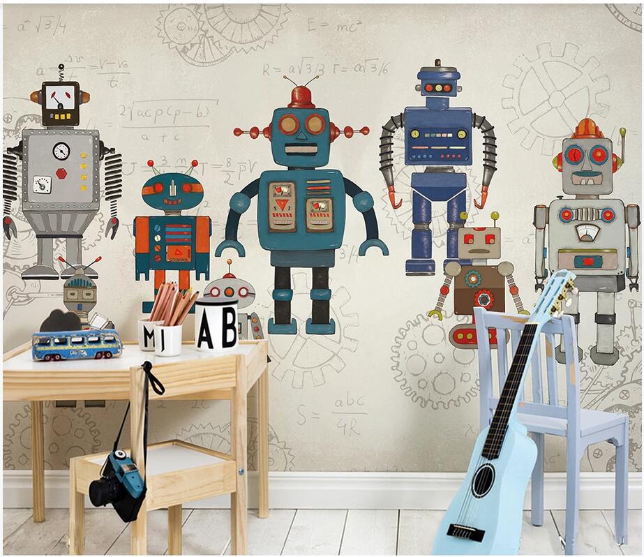 WDBH custom photo 3d wallpaper Nordic modern minimalist cartoon robot children's room background wall home decorwallpaper for kids room, Non-woven
WDBH custom photo 3d wallpaper Nordic modern minimalist cartoon robot children's room background wall home decorwallpaper for kids room, Non-woven